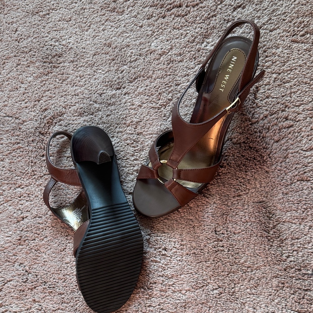 Nine West Chocolate color Women's Sandals - Picture 4 of 6